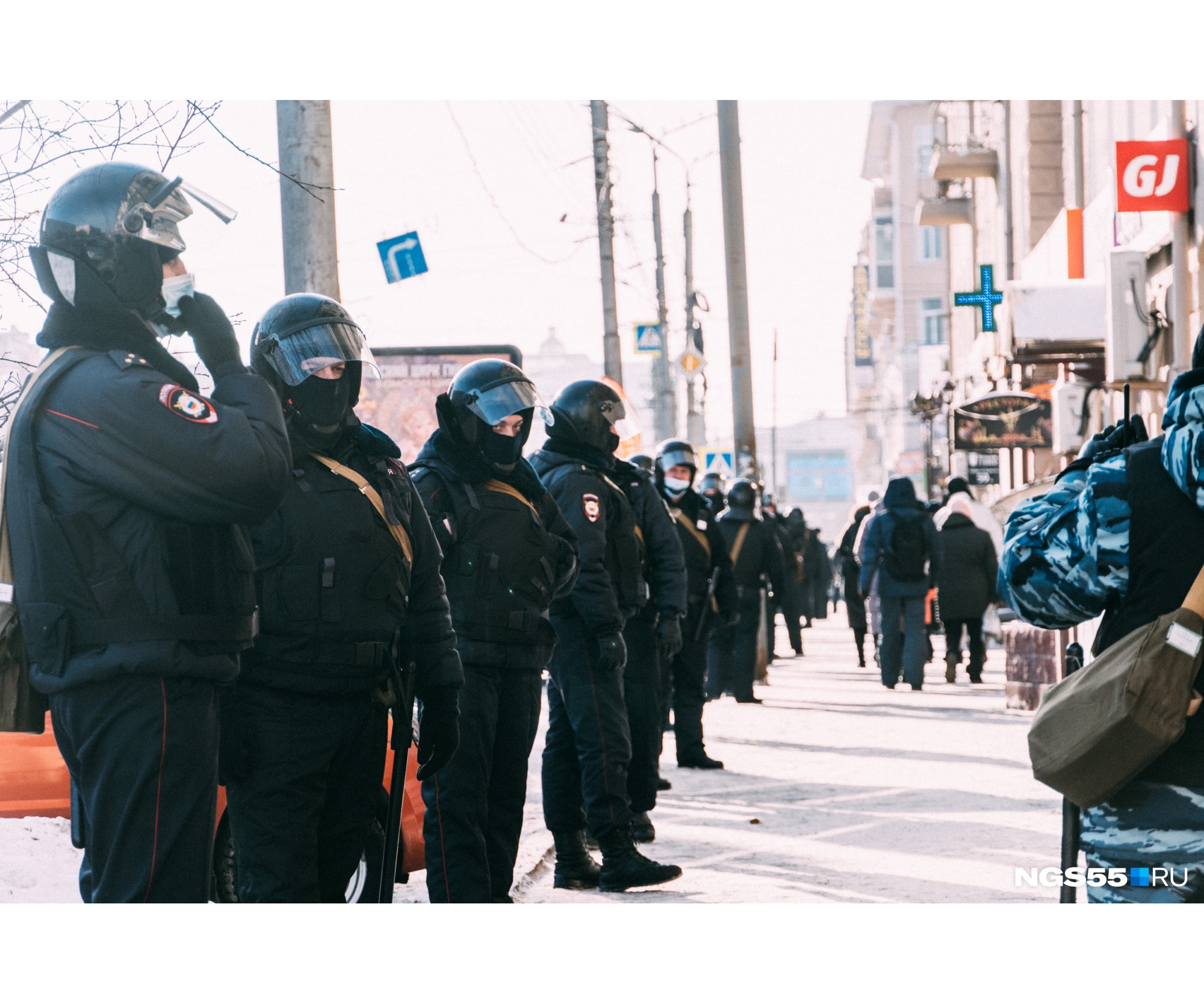 Еще за полчаса до митинга полиция была тут как тут Еще за полчаса до митинга полиция была тут как тут