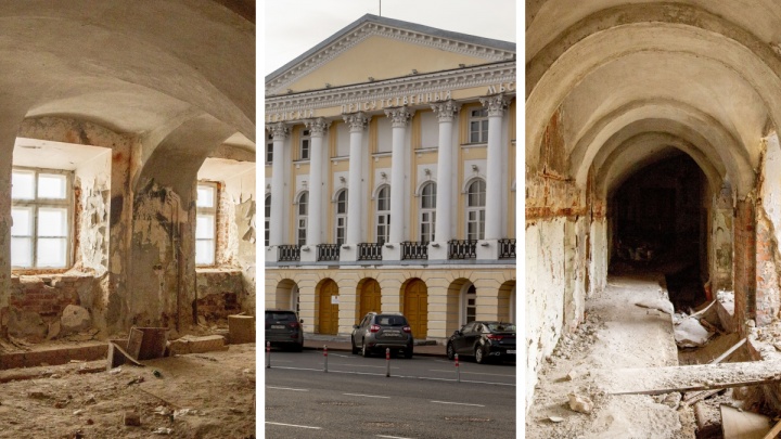 Всё в запустении: что скрывается за величественными стенами исторического здания в центре Ярославля