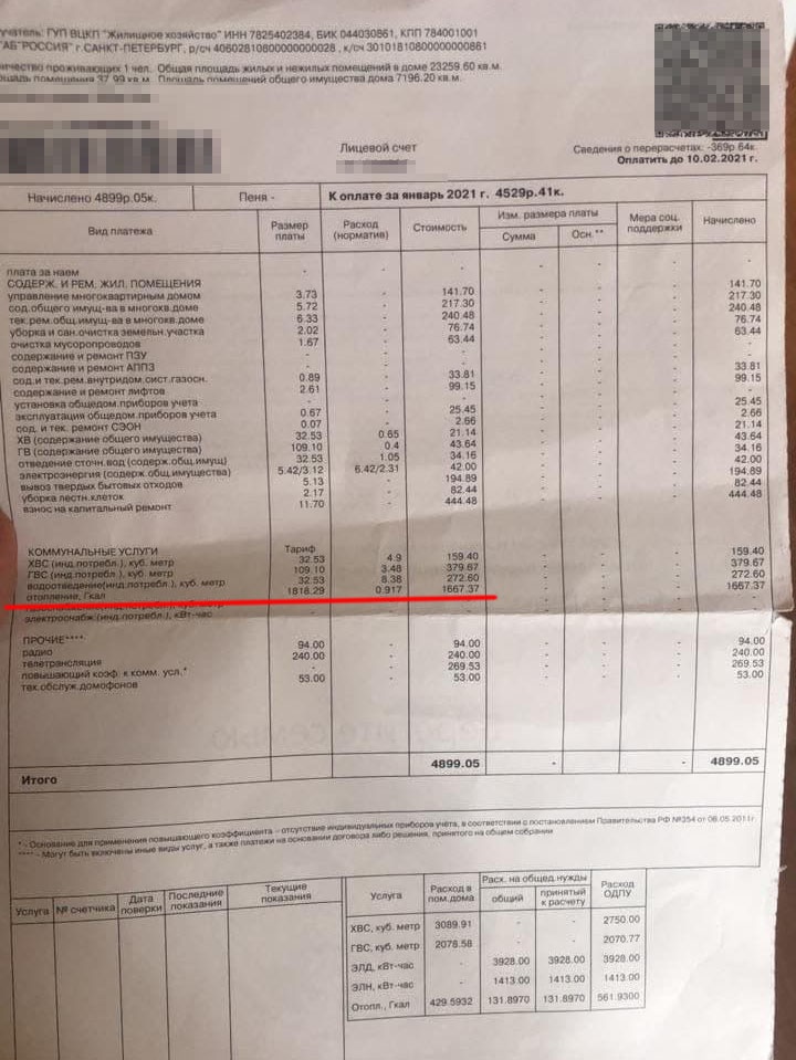за январь 2021