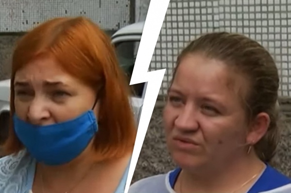 Слева — пациентка, справа — медсестра Слева — пациентка, справа — медсестра