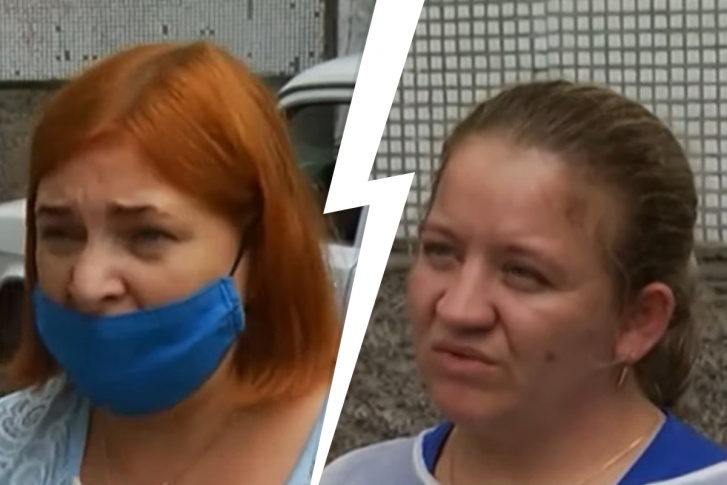 Слева — пациентка, справа — медсестра