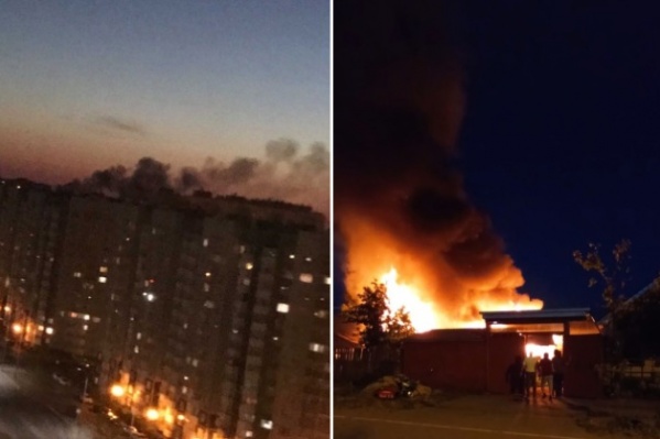 Дым от пожара замечали по всему городу Дым от пожара замечали по всему городу