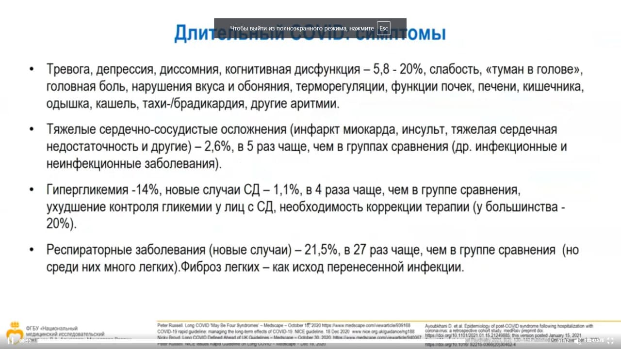 Постковидный синдром презентация