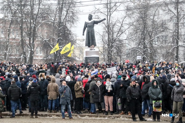 Шествие 23 января проходило по улице Большой Покровской Шествие 23 января проходило по улице Большой Покровской