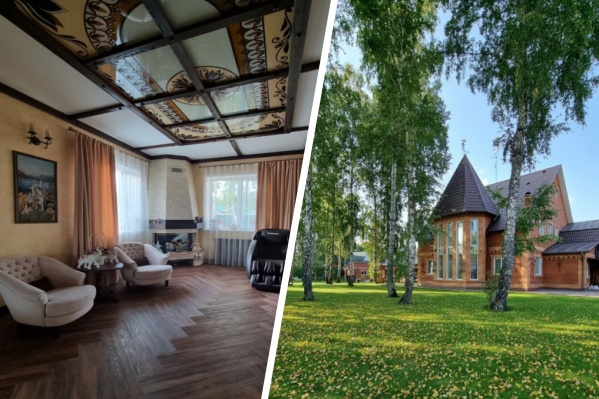 Дом занимает 420 кв. м и продается вместе с большим участком (25 соток), гаражом и домом отдыха с баней Дом занимает 420 кв. м и продается вместе с большим участком (25 соток), гаражом и домом отдыха с баней