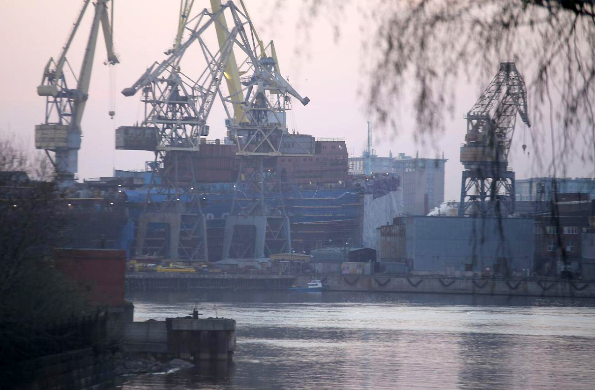стройка атомного ледокола «Урал» на Балтийском заводе<br><br>автор фото Павел Каравашкин / «Фонтанка.ру» / архив<br>