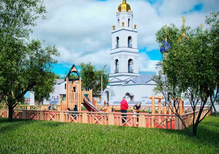 Эскиз благоустройства территории у Яковлевской церкви Эскиз благоустройства территории у Яковлевской церкви