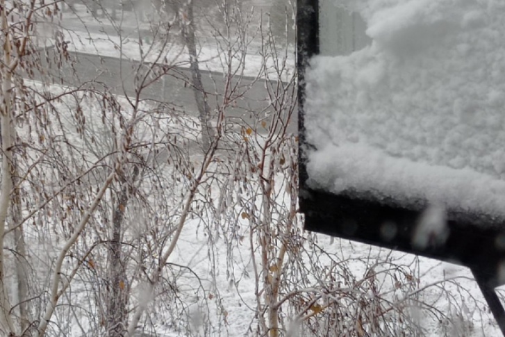 Первый снегопад пришел в Магнитогорск