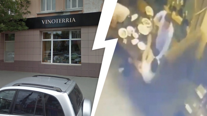 Ссора во время застолья: появилось видео стрельбы в ресторане в центре Самары