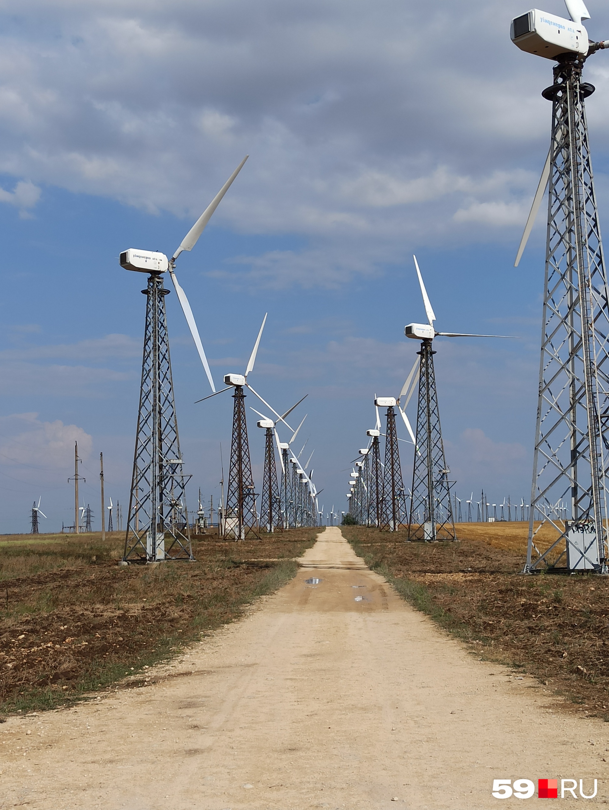 Ветряная электространция рядом с Поповкой