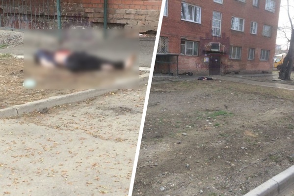 Человека нашли во дворе дома Человека нашли во дворе дома