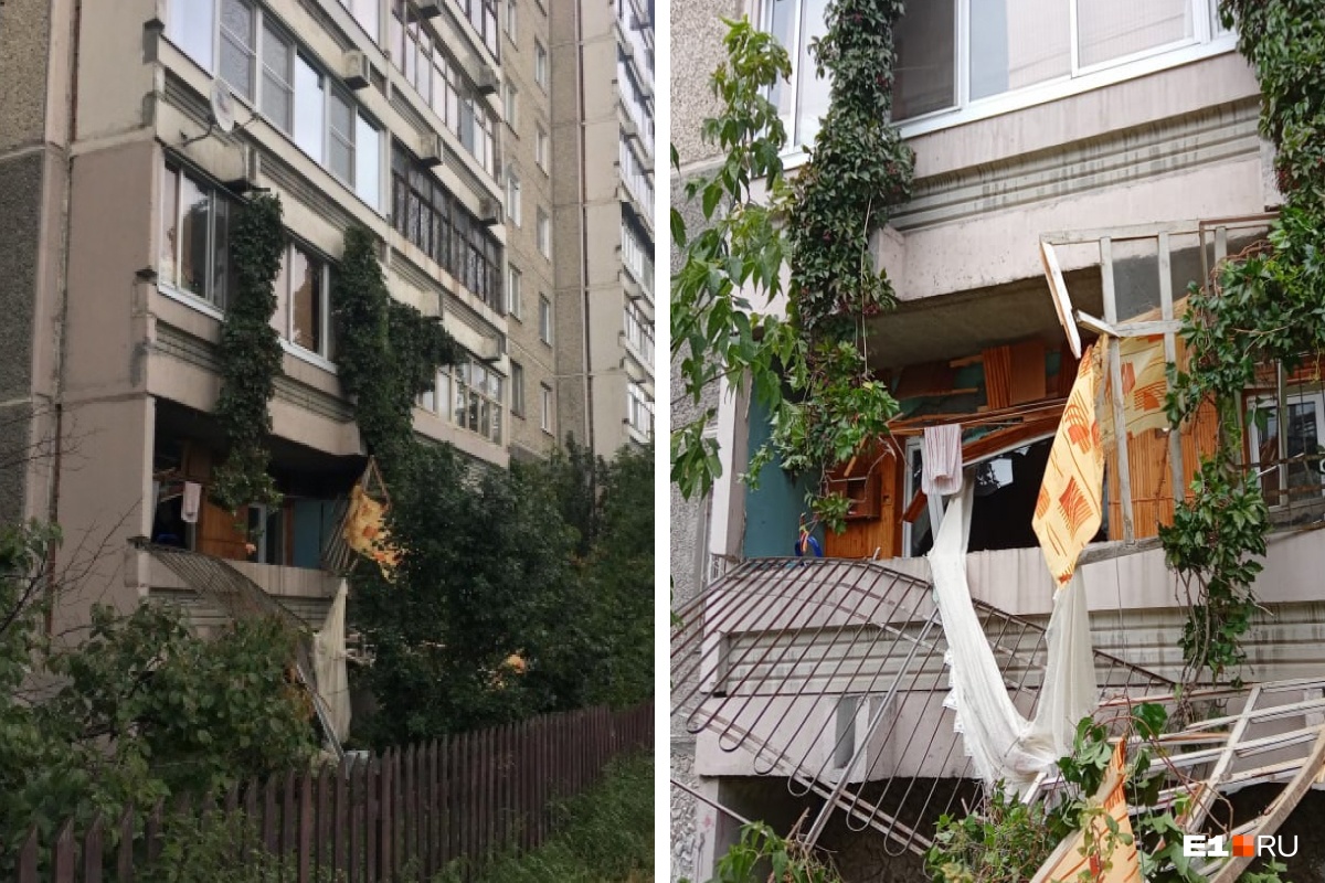 Жильцов дома на Уралмаше, где произошел взрыв, попросили не выходить на балкон