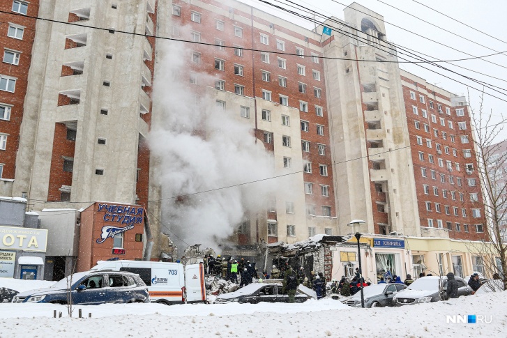 Завалы на месте взрыва уже разобраны Завалы на месте взрыва уже разобраны