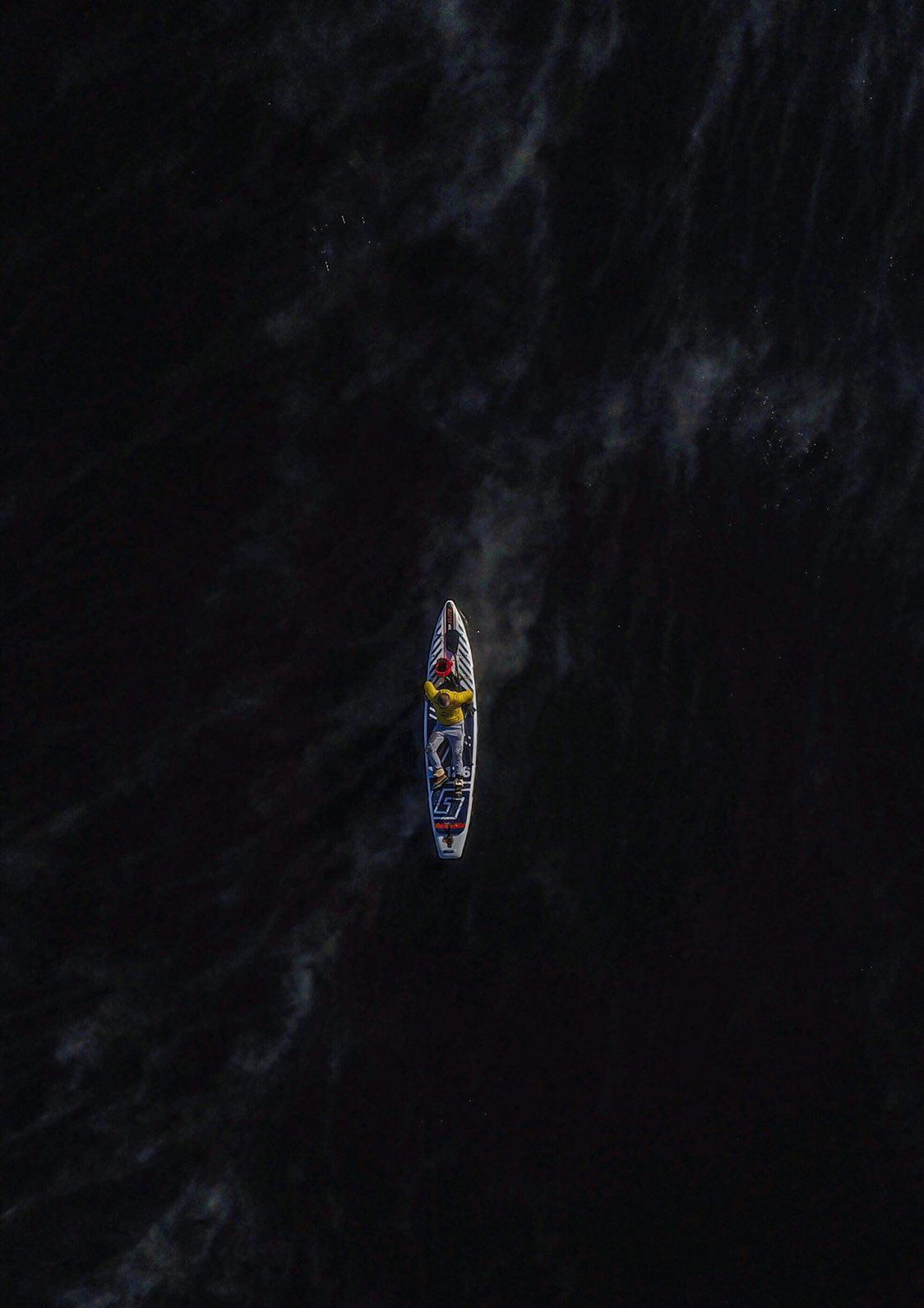 Это фото было сделано с дрона во время заплыва