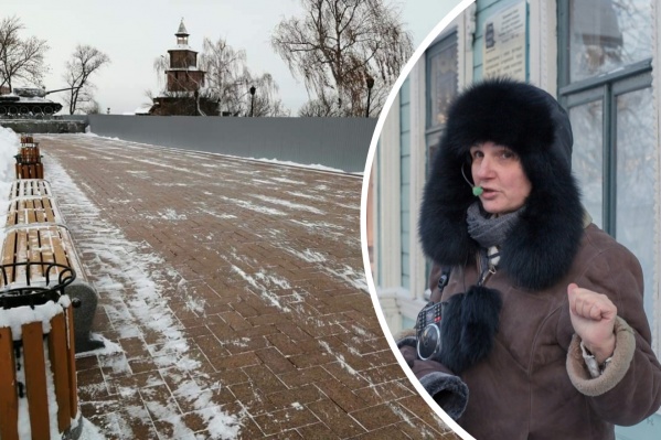 В районе Кремля закрыты забором все три обзорные площадки