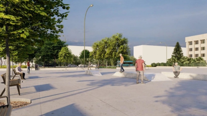 Мозаика, пешеходный фонтан и столы для настольных игр. Советскую площадь благоустроят в 2022 году