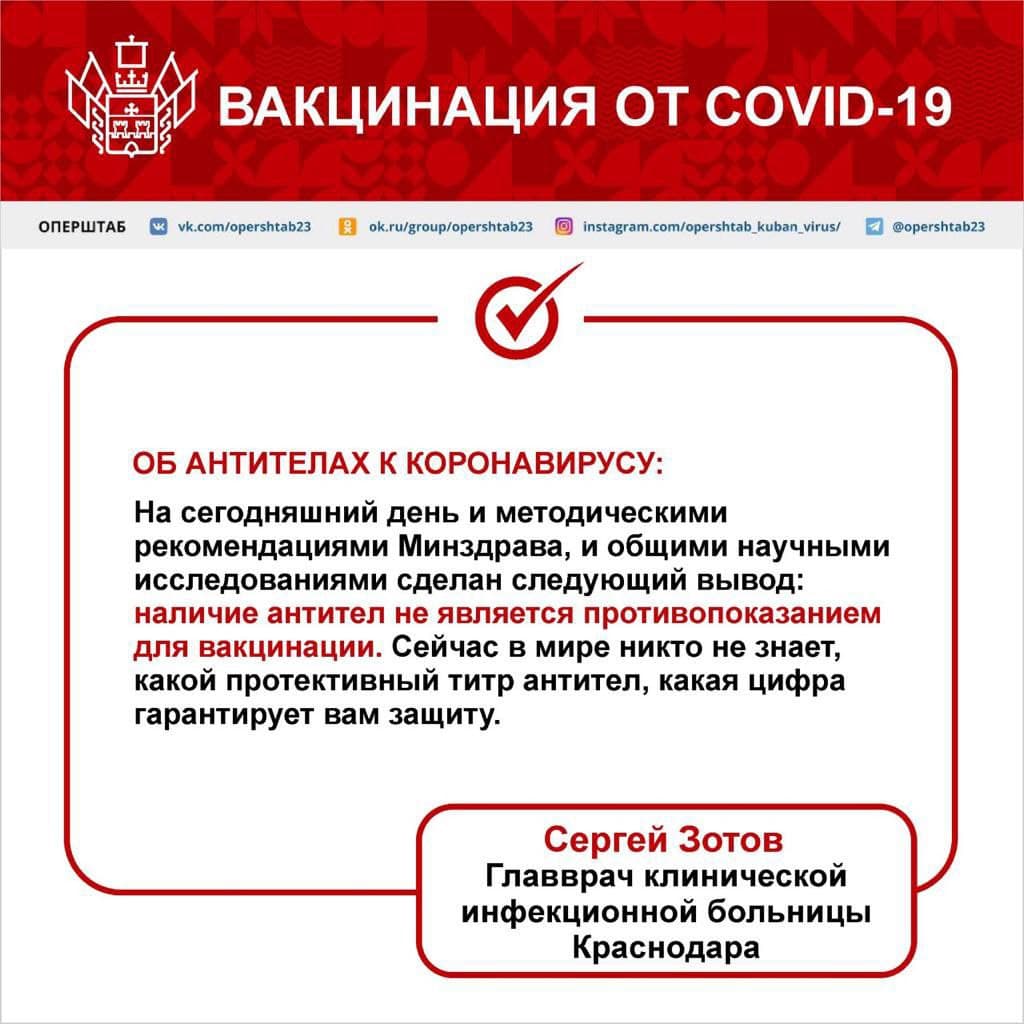Наличие антител не является противопоказанием для вакцинации Наличие антител не является противопоказанием для вакцинации