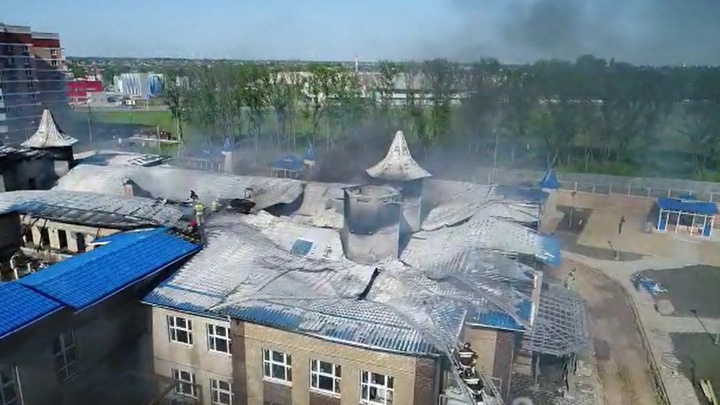 После пожара в новом детском саду в Кореновске возбудили уголовное дело. Видео