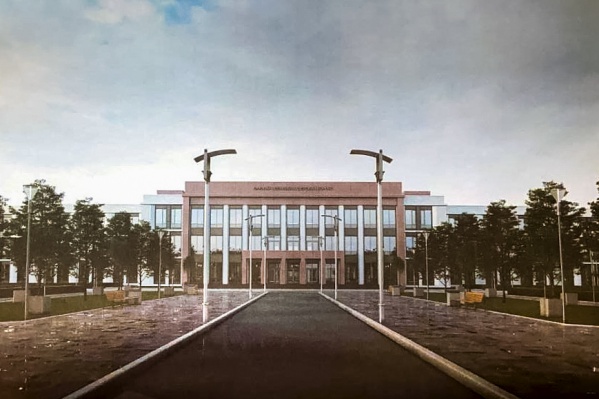 Учебно-административный корпус на 560 мест обращен в сторону «Птичьей гавани» Учебно-административный корпус на 560 мест обращен в сторону «Птичьей гавани»