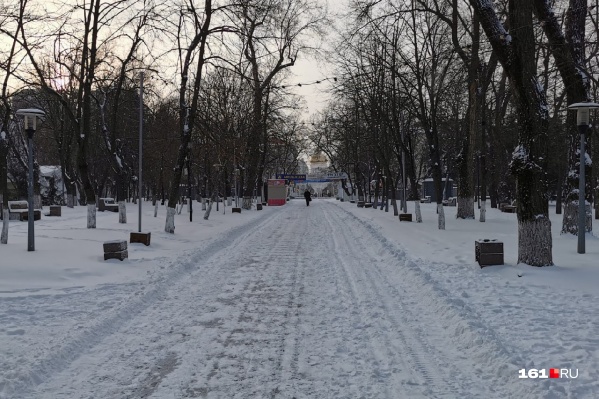 Снег в Ростове шел с пятницы Снег в Ростове шел с пятницы