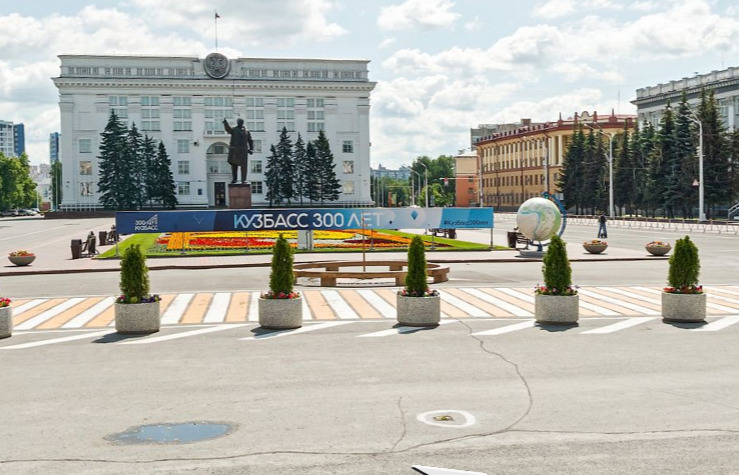 В Кемерово отремонтируют «Нулевой километр» на площади Советов. Но когда — не известно