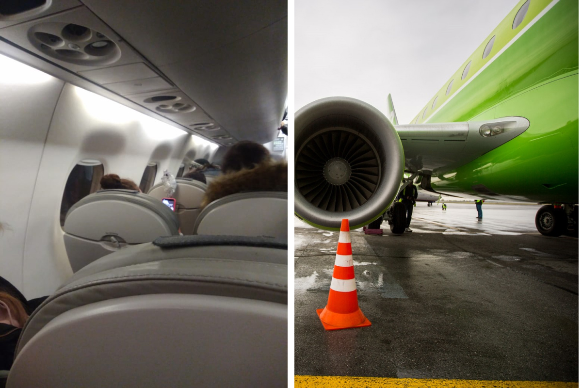 Пассажиры из Новосибирска застряли в самолете из-за замерзшей двери