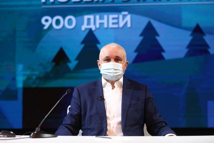 Очередная пресс-конференция Сергея Цивилёва прошла в Новокузнецке 7 апреля 
