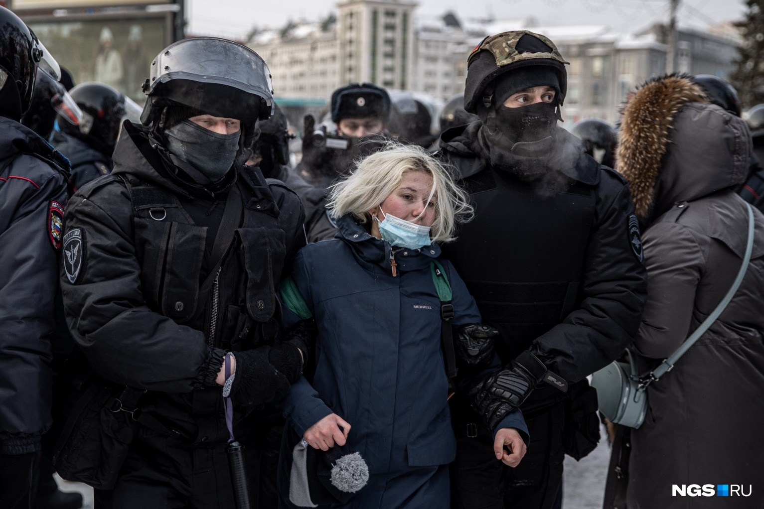Акции арест. Митинг 23 января 2021 Новосибирск. Митинги 2021. Аресты большого количества людей.