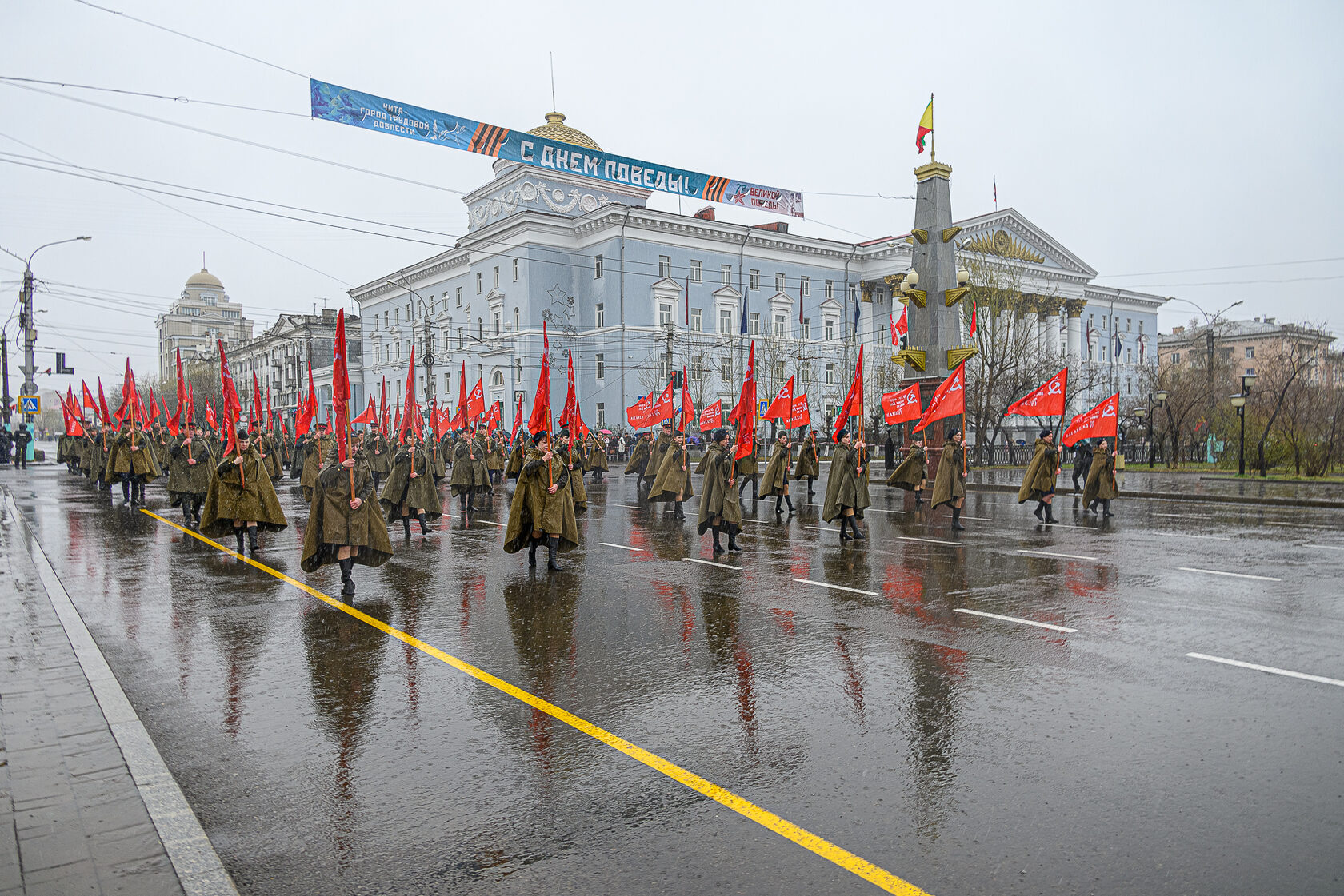 Парад победы в чите фото