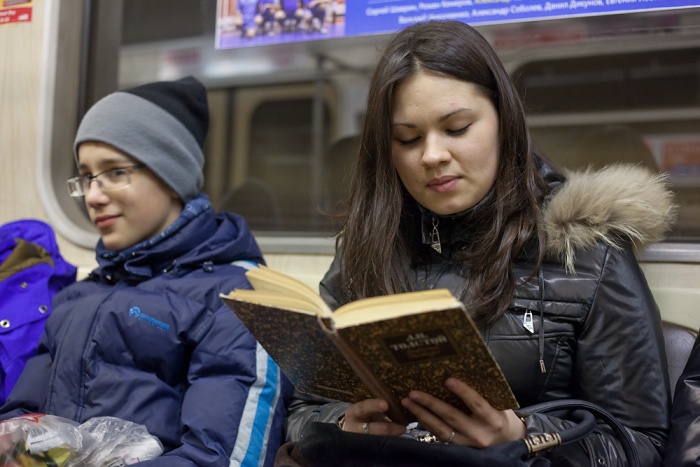 Пассажиры в новосибирском метро Пассажиры в новосибирском метро