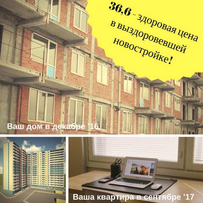 В декабре «СитиСтрой» проводит акцию «36,6 — здоровая цена в выздоровевшей новостройке»