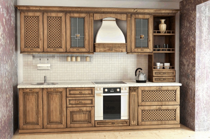 Каждый кухонный гарнитур комплектуется фурнитурой Hettiсh или Blum, надежными доводчиками и механизмами Senso, Aventos и других известных брендов. Это становится гарантией высокого качества и долгого срока службы. 