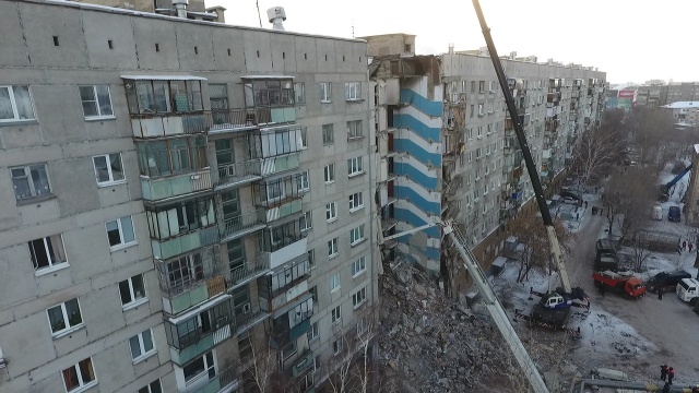 Вот так 1 января выглядит место взрыва Вот так 1 января выглядит место взрыва