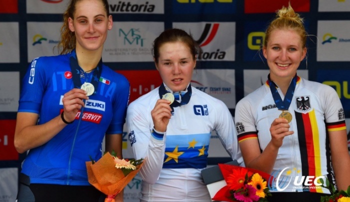 Школьница из Уфы завоевала золото на первенстве Европы по велоспорту в составе сборной России