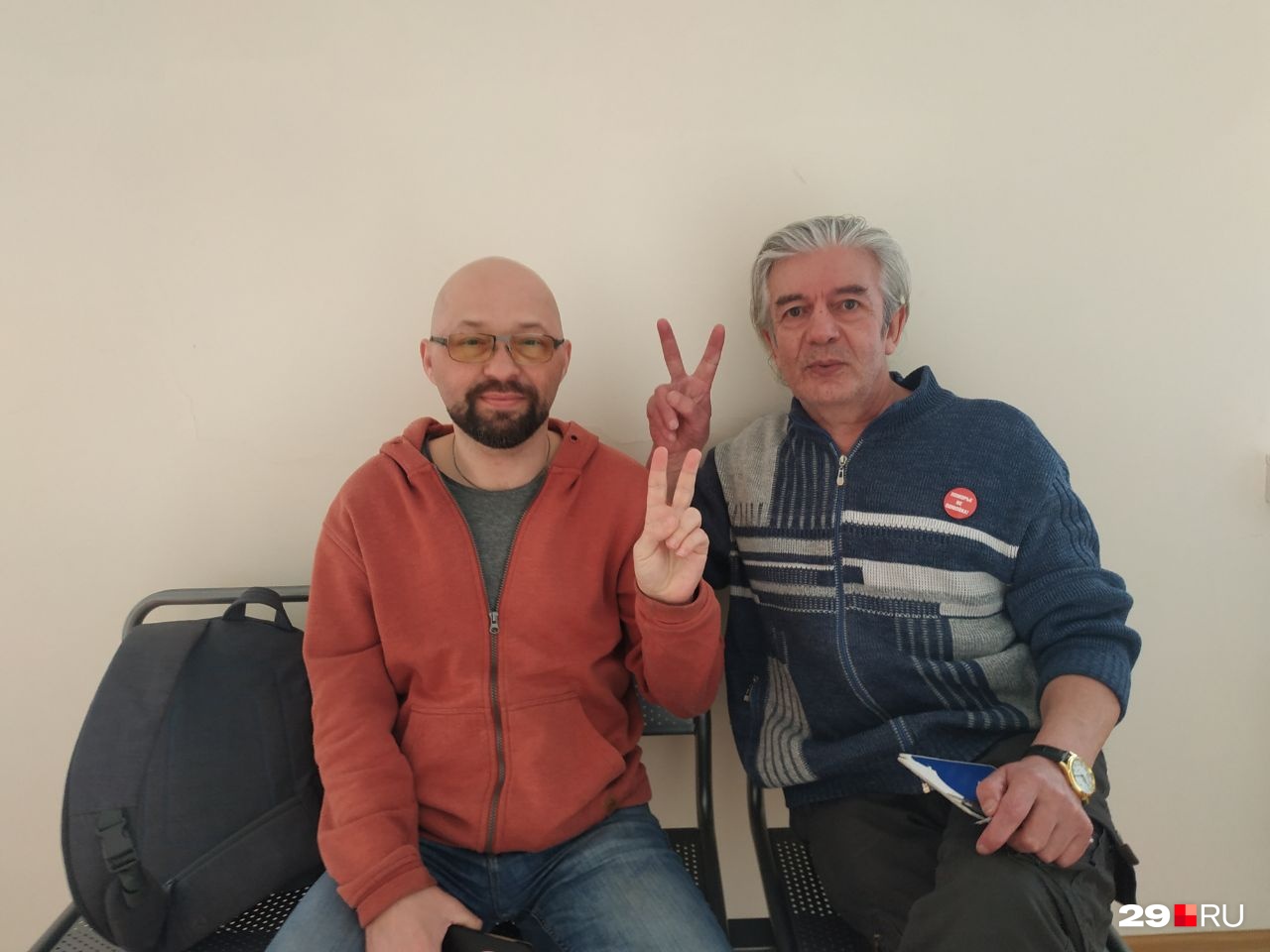 Дмитрий Секушин и Александр Ларионов в суде Дмитрий Секушин и Александр Ларионов в суде