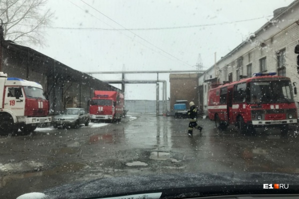 Тушить огонь приехали семь пожарных машин Тушить огонь приехали семь пожарных машин
