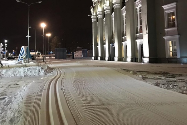 Так выглядит лыжная трасса Так выглядит лыжная трасса