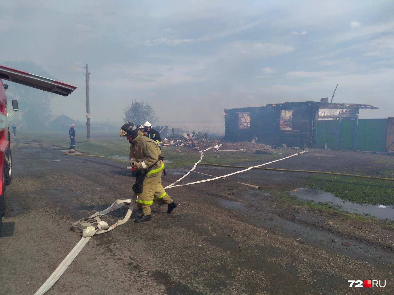 Общая площадь пожара составила около 600 квадратных метров Общая площадь пожара составила около 600 квадратных метров