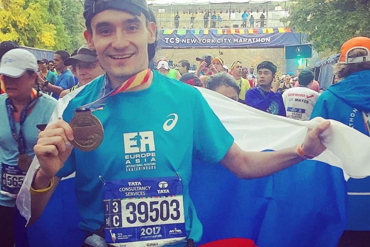Участник марафона из Новосибирска Ринат Низамов