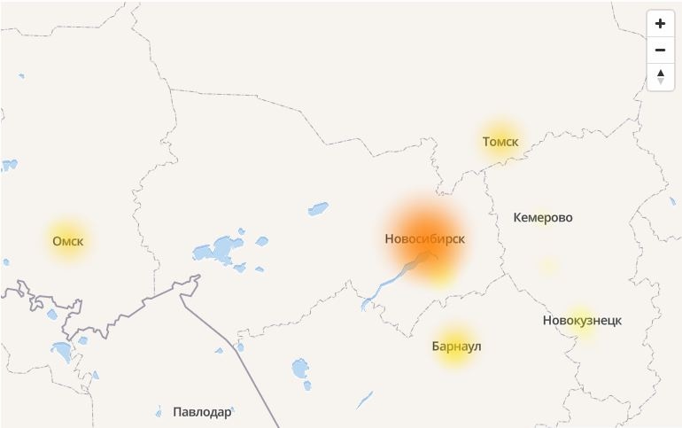 Карта сбоев инстаграм