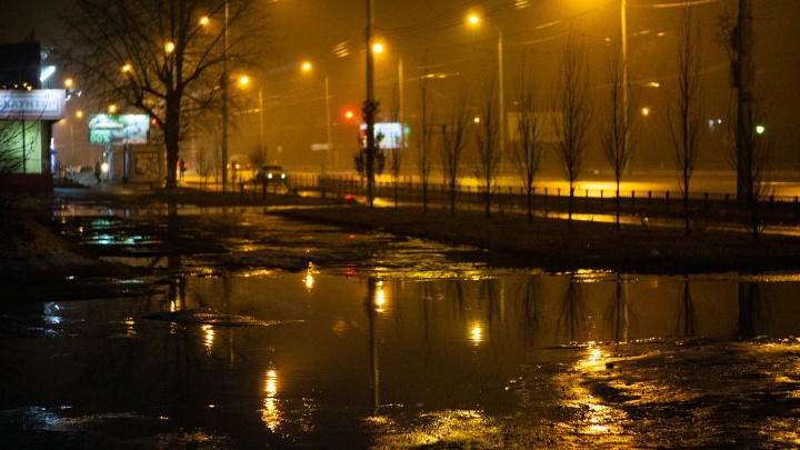 Мокрый Омск: фоторепортаж после первого дождя в году