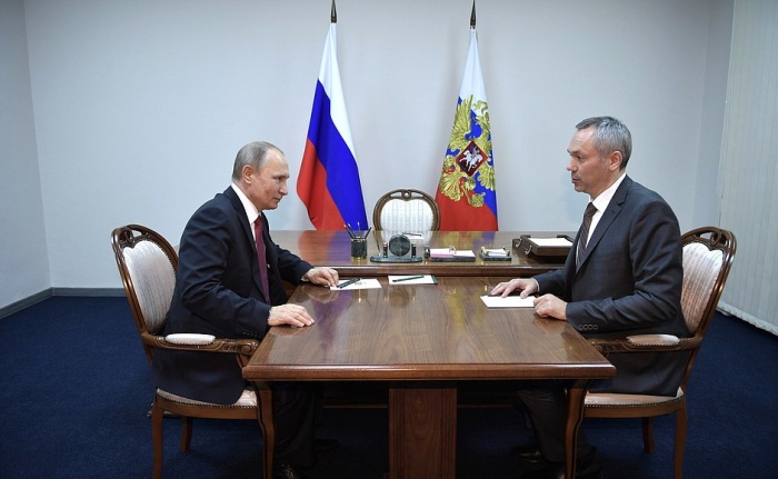 Владимир Путин был с визитом в Новосибирске накануне, 8 февраля Владимир Путин был с визитом в Новосибирске накануне, 8 февраля