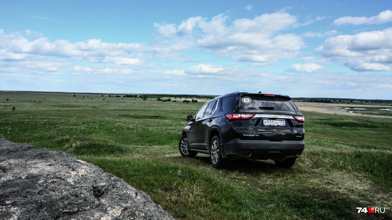 Chevrolet Traverse около урочища Большие Аллаки Chevrolet Traverse около урочища Большие Аллаки