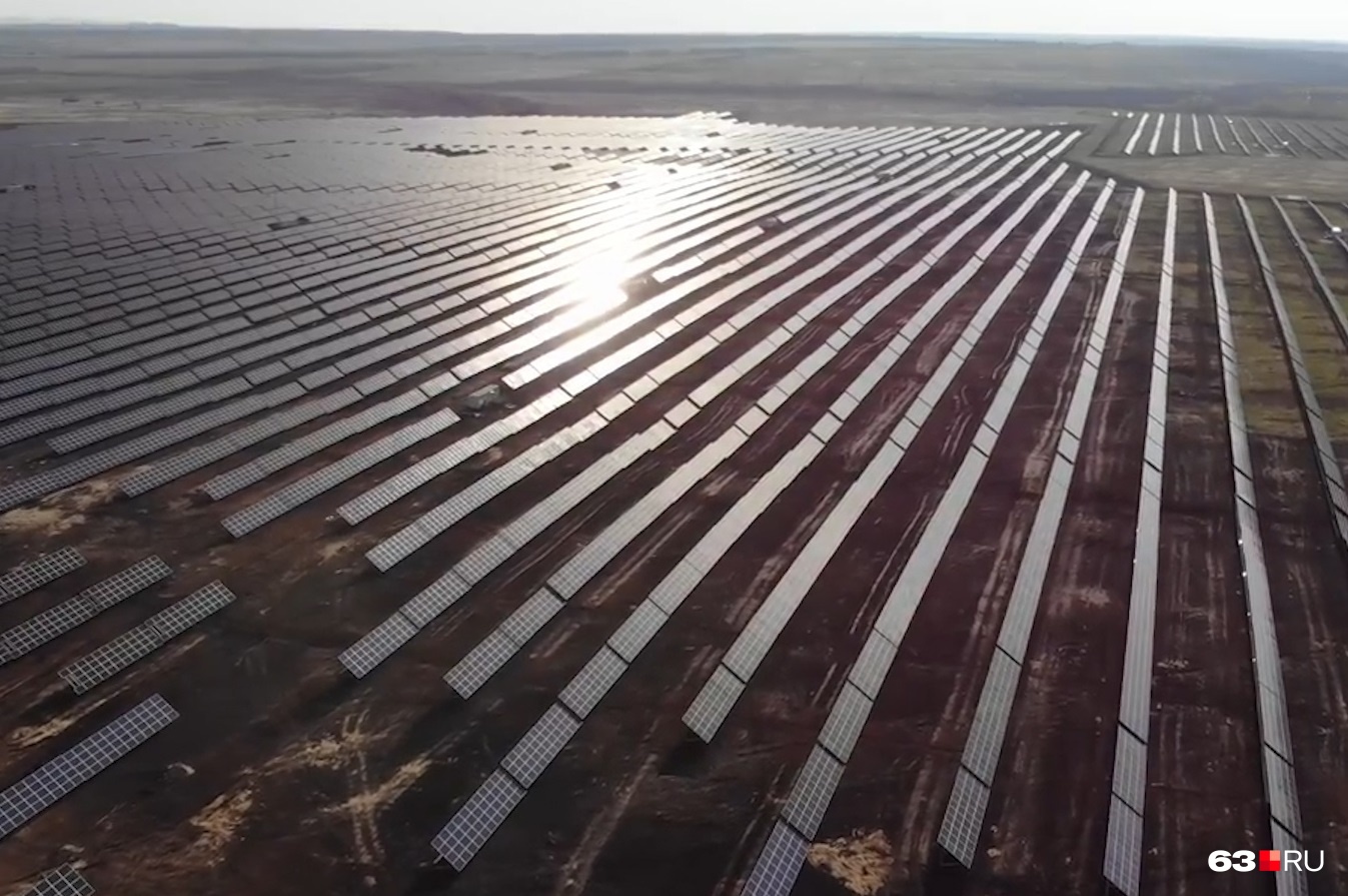 Дали официальный старт: под Самарой открыли солнечную электростанцию