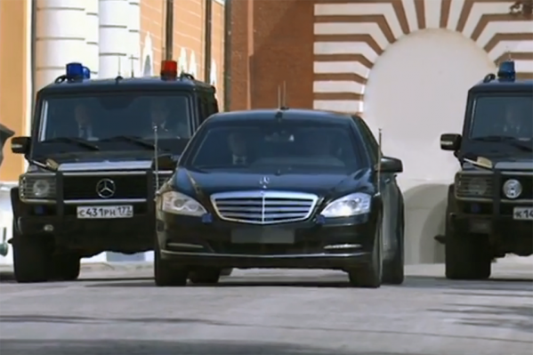 Президентский Mercedes-Benz в Москве Президентский Mercedes-Benz в Москве