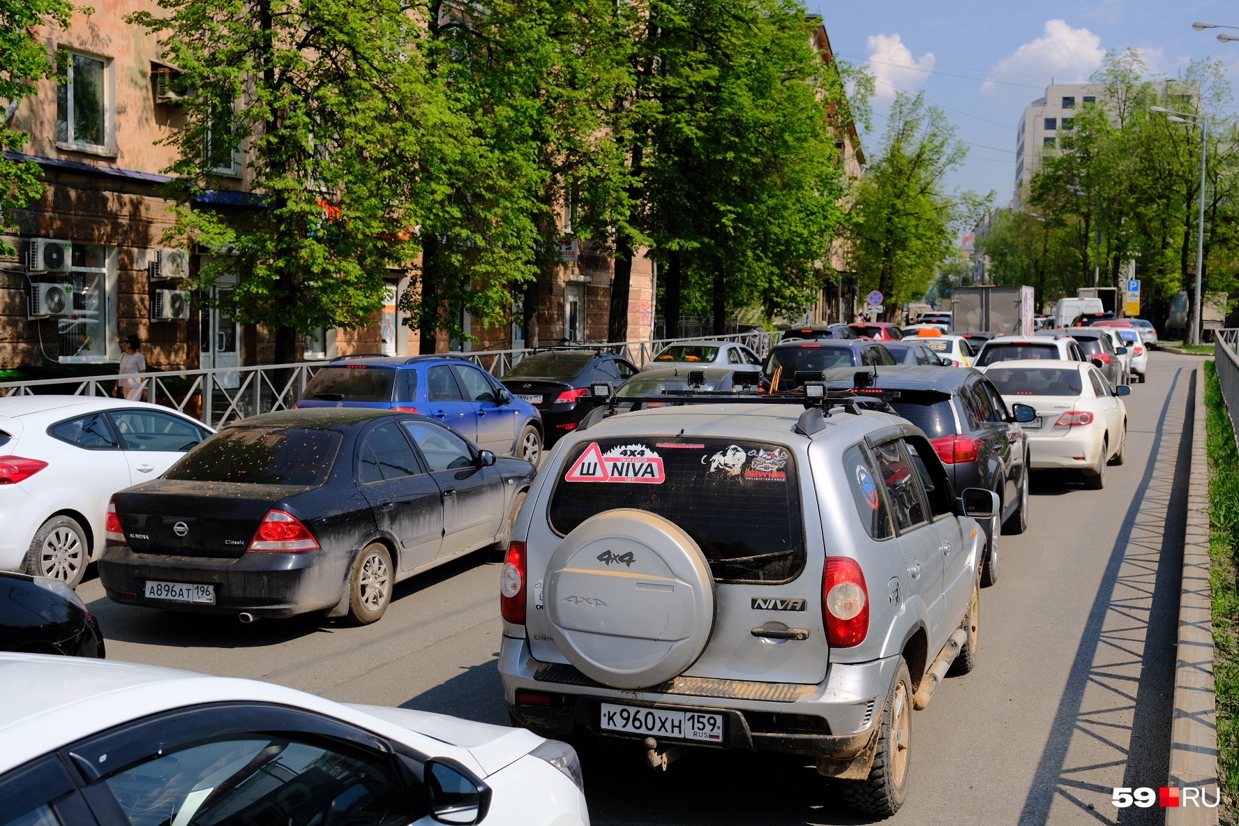 Реконструкция улицы Луначарского вызвала пробки