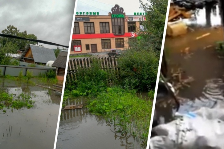 В Добрянке от дождей пострадали дома и участки в частном секторе