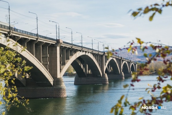 Путинский мост в красноярске фото