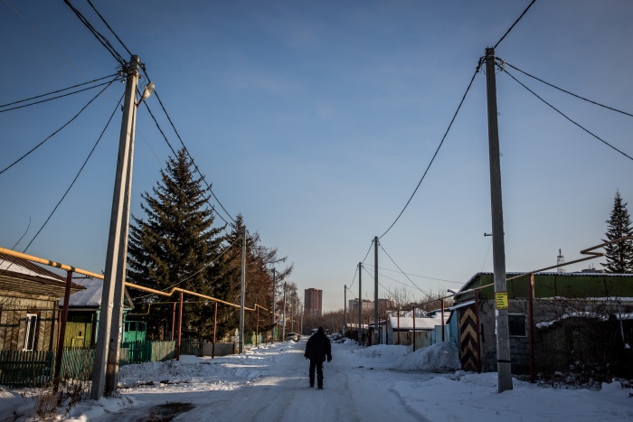 Часть улицы Большой, которая попадает в зону строительства моста Часть улицы Большой, которая попадает в зону строительства моста