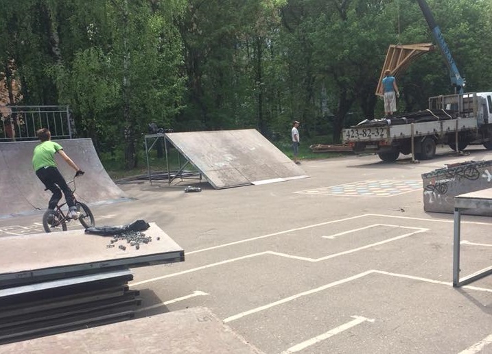 Местные жители недовольны переносом скейт-площадки в парк Пушкина